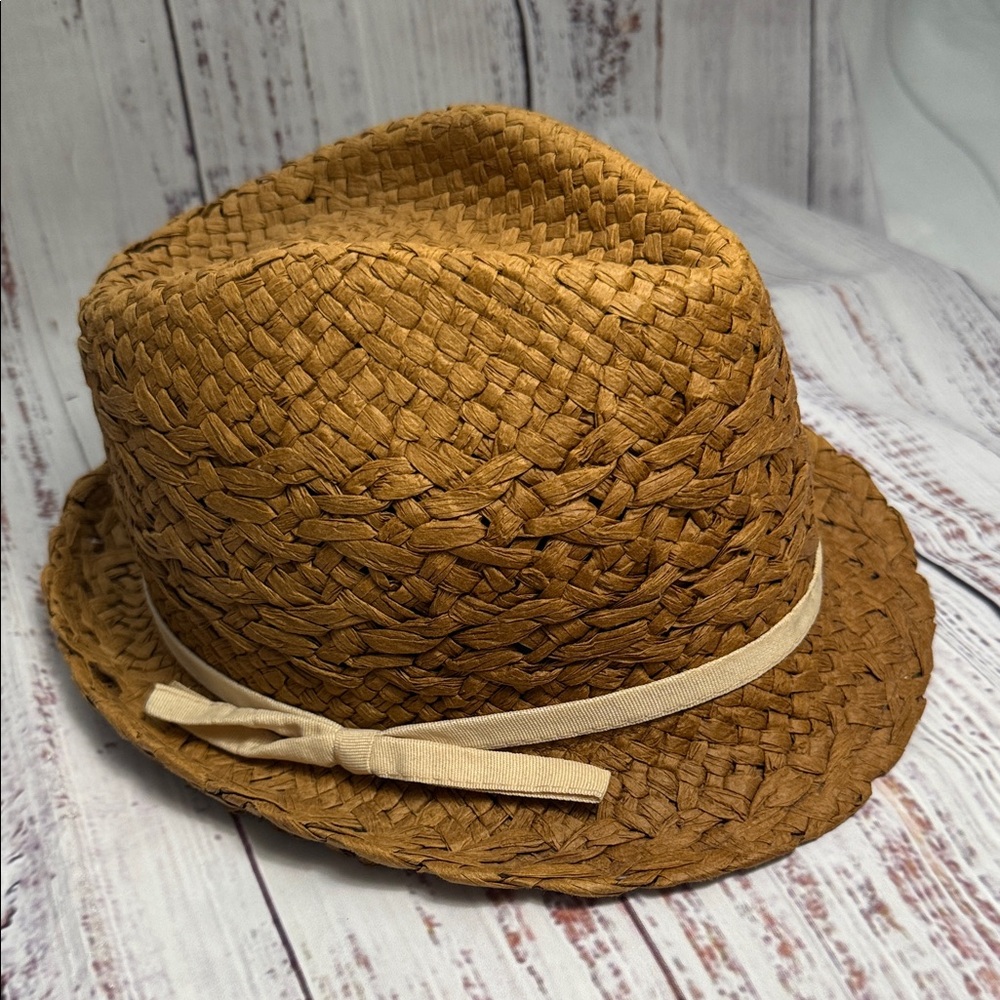D&Y Brown Woven Fedora Hat - Picture 2 of 15